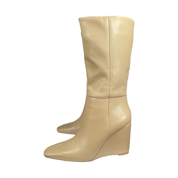 Torgeis women’s Milan mid calf boots. Beige. Faux leather. Size 7. - Picture 5 of 12